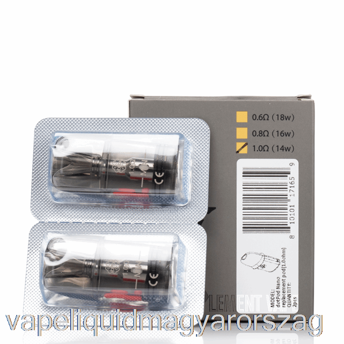 Dotmod Dotpod Nano Helyettesítő Hüvelyek 1,0 Ohm Pods Vape Folyadék